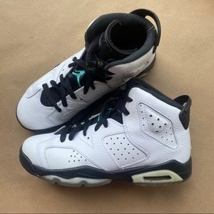 Jordan 6 Retro White Jade Black Shoes